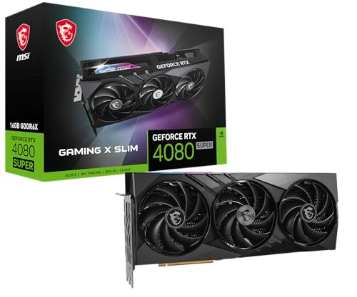 MSI Gaming RTX 4080 Super 16G Gaming X Slim Graphics Card (NVIDIA